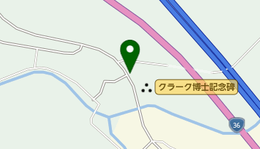 国指定史跡 旧島松駅遁所の地図画像