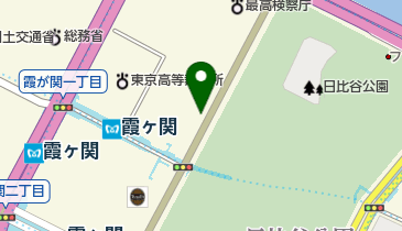 東京家庭裁判所 食堂の地図画像