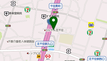 イーオン 北千住校の地図画像