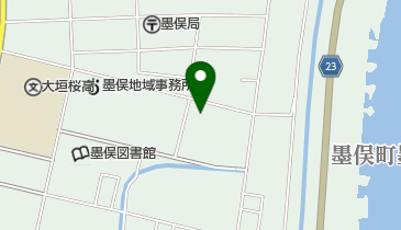 大垣のひまわり畑 墨俣の地図画像