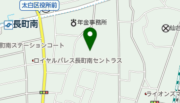 仙台市長町南老人憩の家の地図画像