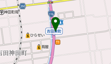 焼肉ロッヂ 吉田店の地図画像