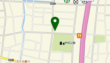 西洋菓子倶楽部 米松店の地図画像
