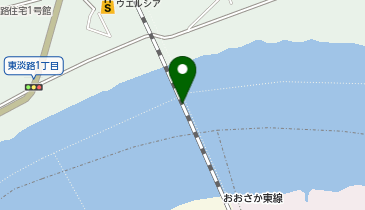 城東貨物線淀川橋梁の地図画像