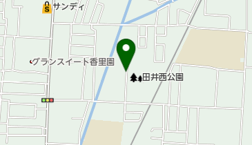 田井西公園の地図画像