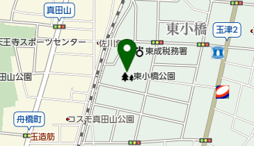 東小橋公園の地図画像