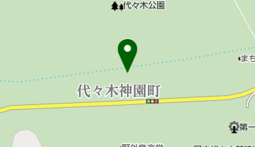 バラの園 代々木公園の地図画像