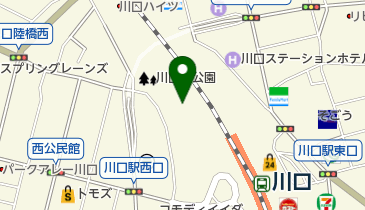 川口西公園(リリアパーク)の地図画像