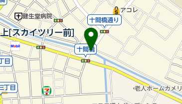 十間橋の地図画像