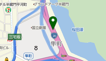 三宅坂 (隼町)の地図画像