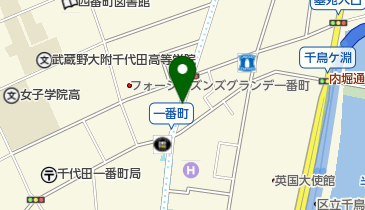 袖摺坂 (一番町)の地図画像