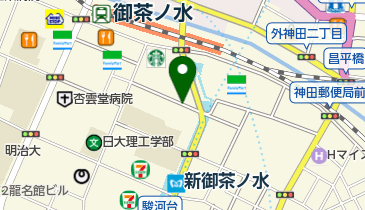 紅梅坂 (神田駿河台)の地図画像