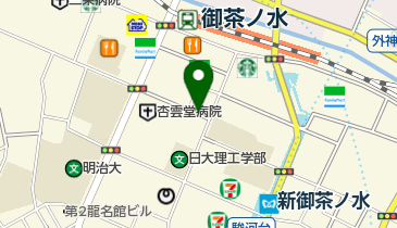 雁木坂 (神田駿河台)の地図画像