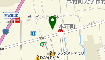 ゼネラルヨガ ユニヴァ 熊本店の地図画像