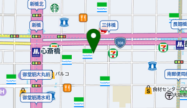 Korean Dining(コリアン ダイニング) ハラペコ食堂 心斎橋店の地図画像