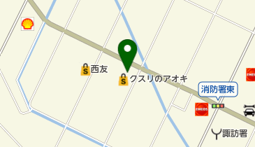 クスリのアオキ 諏訪上川店の地図画像