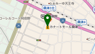 百圓領事館 デイリーカナート桑津店の地図画像