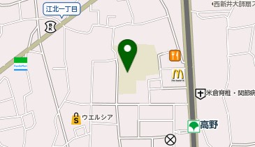 足立区立江北桜中学校の地図画像