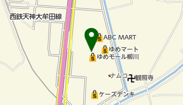 ゆめモール柳川の地図画像