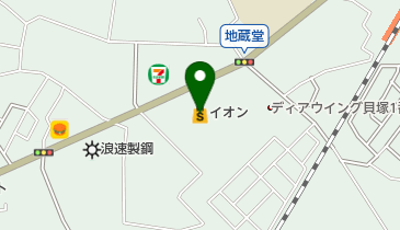 ビジョンメガネ イオン貝塚店の地図画像