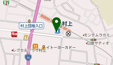 カットファクトリー 村上駅前店の地図画像