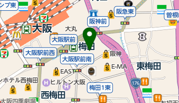 Make&uarr;Kitchen(メイク アップ キッチン) 阪神梅田本店の地図画像