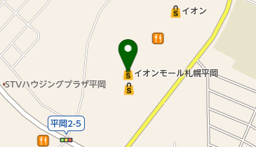 みずほ銀行 イオンモール札幌平岡店第二出張所の地図画像