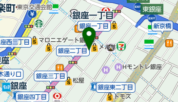東京銀座画廊・美術館の地図画像