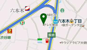 六本木グランドタワードラッグの地図画像