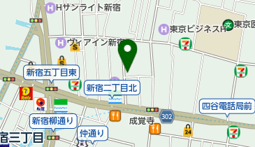 ウエンブレー 新宿店の地図画像