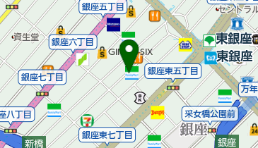 ヒューリック銀座ウォールビルの地図画像