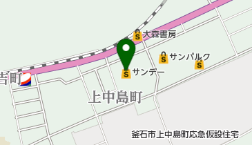 みずほ銀行 サンデー釜石店出張所の地図画像