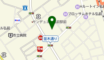 弘前市駅前こどもの広場の地図画像