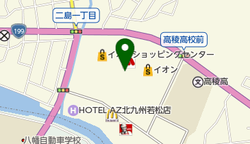 セイハ英語学院 イオン若松の地図画像