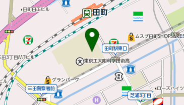 東京工業大学 田町キャンパスの地図画像
