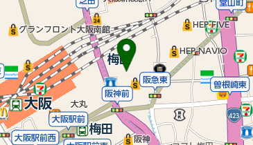 PARIYA UMEDA(パリヤ ウメダ)の地図画像