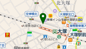 スター卓球ジム24大塚駅前店の地図画像