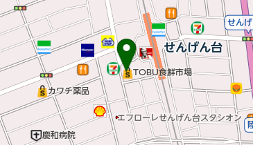 Ash(アッシュ) せんげん台店の地図画像