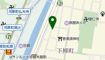 祇園宮川町 水源亭の地図画像