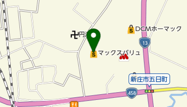 みずほ銀行 マックスバリュ新庄店出張所の地図画像