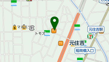 三代目茂蔵 元住吉ブレーメン通り店の地図画像