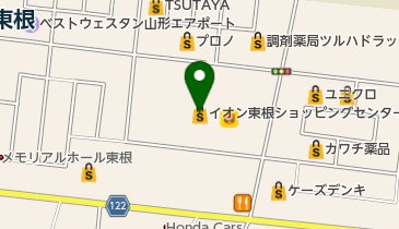 みずほ銀行 イオン東根店出張所の地図画像
