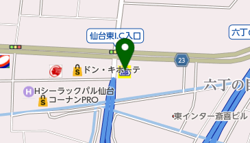 みずほ銀行 ミニストップ仙台東インター店出張所の地図画像