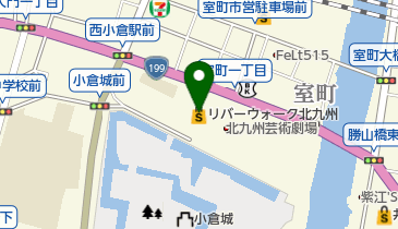 ガレージ リバーウォーク北九州店の地図画像