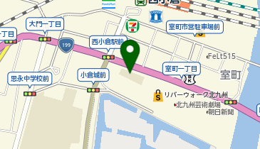 西日本工業大学小倉キャンパスの地図画像