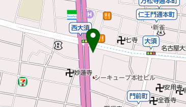 ブルースカイランドリー大須スケートリンク店の地図画像