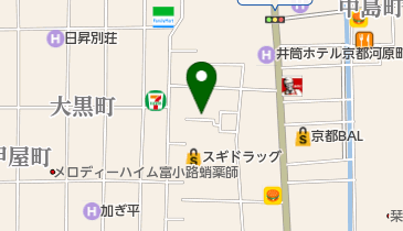 MOBUS(モーブス)京都店の地図画像