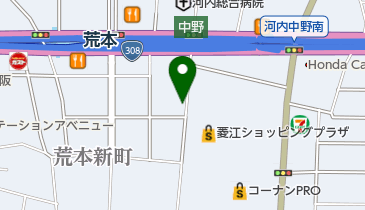 HOOP7(フープセブン) 東大阪店の地図画像