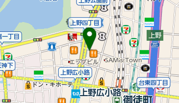 洋麺屋五右衛門 上野広小路店の地図画像