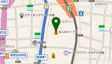 ジースター ロウ なんばパークス店の地図画像